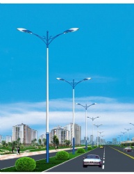 Double Arm Cast Iron Galvanized Street light Poles